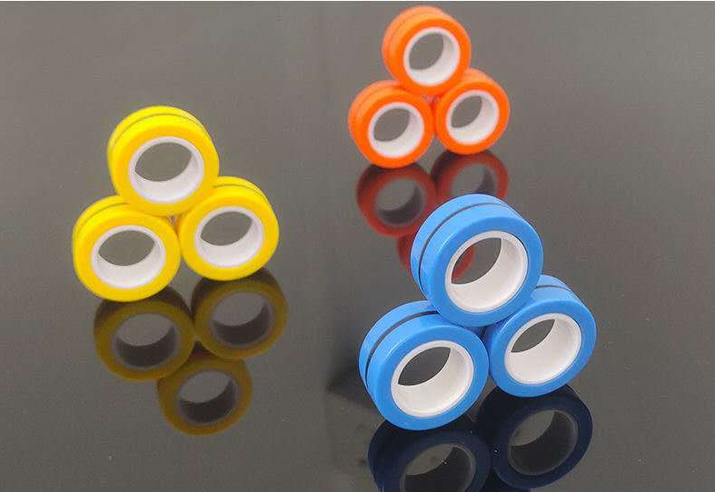 magnetic finger spinner rings